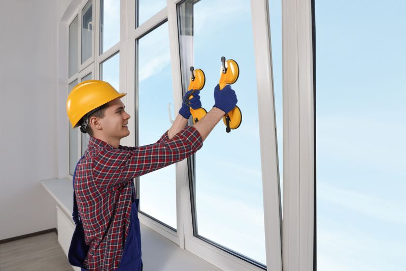 Professional Window Installers at Work